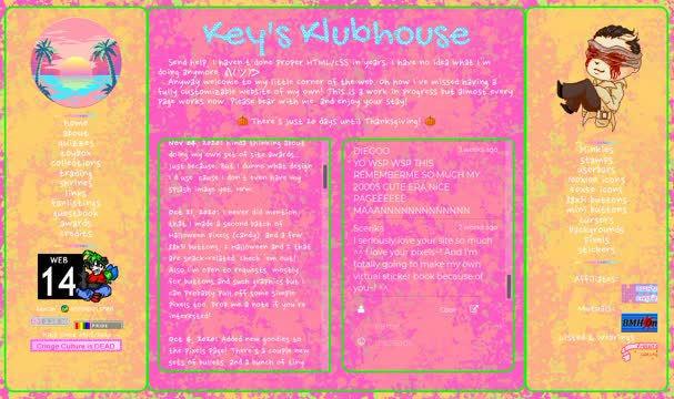 KeysKlubhouse.neocities.org as of 2020/11/05
