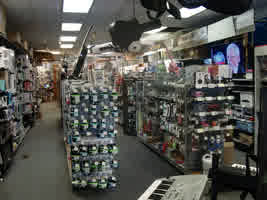 A picture of a nearby electronics store