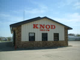 The studio for KNOD-FM in Harlan, IA.