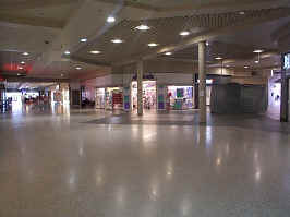 The center court of the mall, with Claire's front-and-center in the background.
