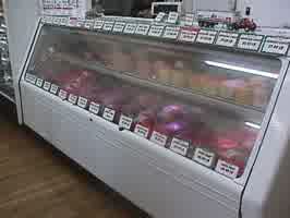 A deli counter at a grocery store.
