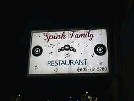 The sign for Spink Family Restaurant in Elk Point, SD.